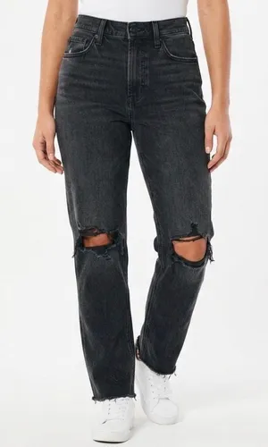Black Hollister Mom Jeans thumbnail 1