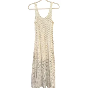Bear Dance Womens Cream Floral Lace Sleeveless Scoop Neck Maxi Dress Large Tall thumbnail 2
