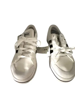 Adidas Size 7.5 Lace Up Athletic Running Sneakers Women White NEW thumbnail 5