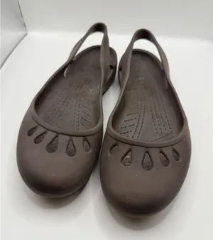 Crocs Kadee Slingback Ballet Flats Womens Size 9 Brown Comfort Slip On Shoes thumbnail 1