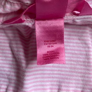 PINK Victorias Secret 2004 Striped Button Down Oversized Sleep Shirt Nightgown thumbnail 5