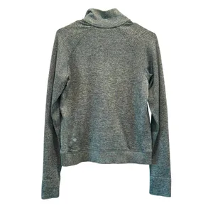 Lululemon Rest Less Half Zip Women 6 Blue Space Dye Merino Wool Blend Base Layer thumbnail 5