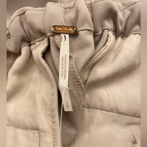 Free People Tyler Menswear Trousers - cream size small thumbnail 12