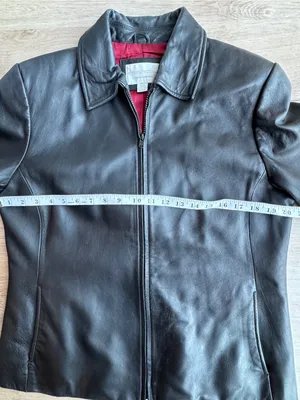 Worthington Genuine Lambskin Leather Vintage 90s Jacket sz L thumbnail 3