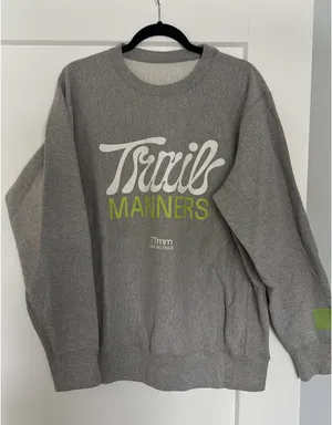 7mm Trail Manners Crewneck Gray Size XL thumbnail 1