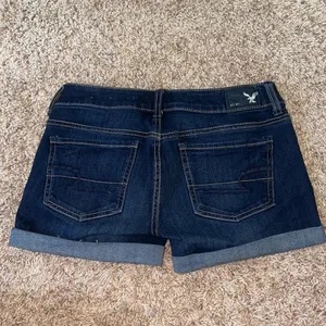 American Eagle Dark Wash Jean Shorts thumbnail 2