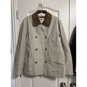 J.Crew Double Breasted Corduroy Collar Barn Jacket Chore Utility Field Capsule thumbnail 2