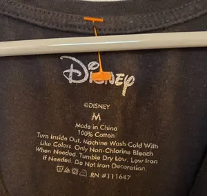 Disney Black Tank with Neon Rainbow Mickey Mouse thumbnail 3