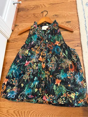Maeve Prema Floral Tank Size Large Tropical Flowers Fun Print thumbnail 10