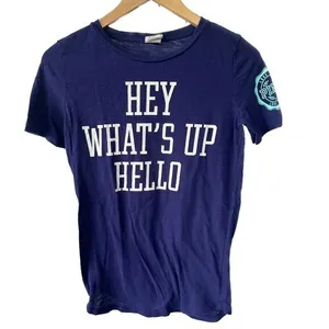 Victoria's Secret PINK Athleisure Catchy Phrase Slogan Classic T-Shirt XS thumbnail 1