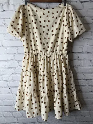 Petal and pup Cream Floral Tiered Babydoll Dress size 4 thumbnail 3
