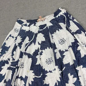 Philosophy Republic Clothing Skirt Womens M Blue Pleated Knee Length Lined thumbnail 5