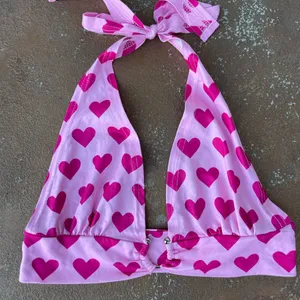 Pink hearts bralette / top 💕 sz s thumbnail 4