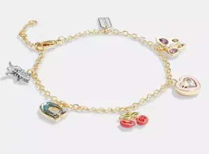 Coach Cherry Butterfly Charm Bracelet thumbnail 1
