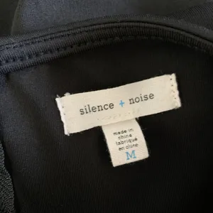 Urban Outfitters Silence Noise Womens Peplum Top Medium Black Long Sleeve Zip thumbnail 4