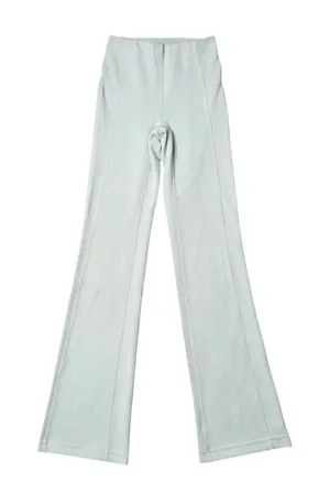Lululemon Groove Super High Rise Flared Pants‎ Womens 2 Sage Green Ribbed Nulu thumbnail 1