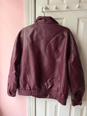 Leather Jacket Purple Size L thumbnail 5