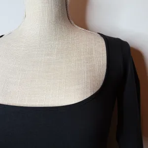 NWT Skims Cotton Jersey Scoop Neck Long Sleeve Top thumbnail 4