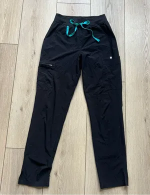 FIGS Yola Free X Lined Scrub Pants Black STYLE W23SW2007T Size Small Tall thumbnail 12