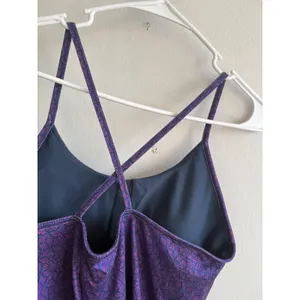 Patagonia Womens XL‎ Purple Geometric Strappy Criss Cross Shelf Bra Tank Top thumbnail 5