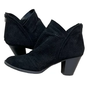Report Footwear (7.5) Geometric Shapes Cut Out 2.5" Heel Ankle Booties thumbnail 1