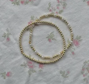 Handmade Gold Stackable Bracelets thumbnail 2