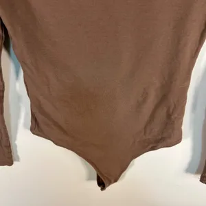 Abercrombie & Fitch Soft A&F Collection Long Sleeve‎ Bodice Brown XS Crew Neck thumbnail 3