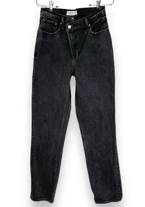 Abercrombie & Fitch Jeans Criss-Cross Waistband The 90s Straight Ultra High Rise thumbnail 1
