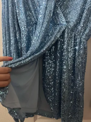 Princess Polly Sequin wrap mini dress thumbnail 4