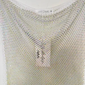 12th Tribe Briana Mini Silver Rhinestone Strapless Dress thumbnail 5
