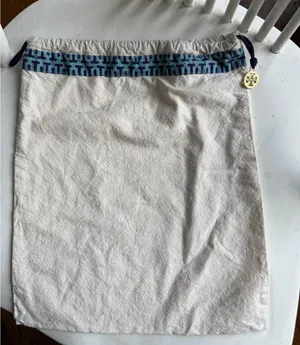 Tory Burch Drawstring Dust Bag with Logo Charm thumbnail 1
