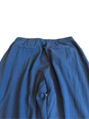 Marine Layer Navy Blue Pull-On Pants Cropped Length Stretch Casual Size Small thumbnail 8