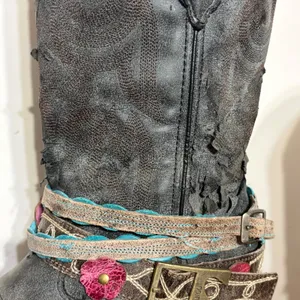 Durango Womens 12in Lifestyle Western Boots Black Distressed DCRD146 Size 8.5M thumbnail 3