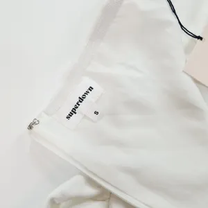 Superdown Jordan Tie Waist Jumpsuit in White Small thumbnail 9