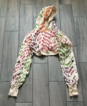 Multicolor Graphic Hoodie Red thumbnail 1