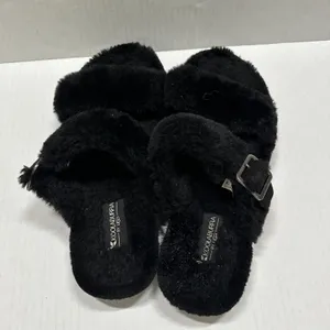 Koolaburra By UGG Shoes Womens Size 7 38 Black‎ Furr-ah Buckle Slide Slippers thumbnail 4