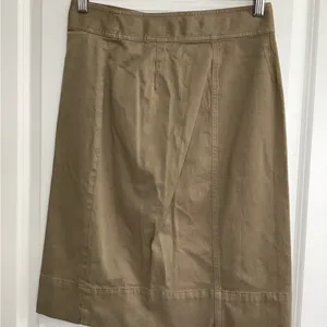 J. Crew Khaki‎ Button-Front Pencil Skirt thumbnail 2