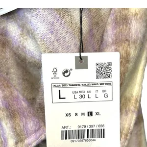 Zara Cropped Plaid Jacket Shacket Purple Cream‎ Size Large thumbnail 9