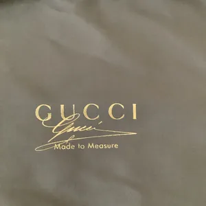 GUCCI 'Made To Measure Gray Sack With Adjustable Top String. Preloved thumbnail 2