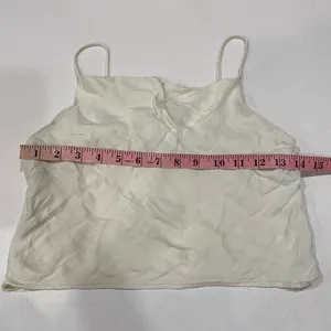 Zara Ivory Satin Cowl Neck Cami Top XS Minimalist Going Out Y2K thumbnail 5