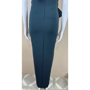Lulus Teal Blue Strapless Maxi Dress Front Slit Evening Formal Gown XS NWT thumbnail 6