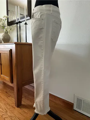 LOFT The Straight Crop Jeans thumbnail 4