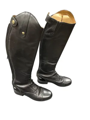 Ariat Heritage wms black leather Knee equestrian riding boots sz 5 SKU 10-797 thumbnail 3