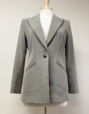 Armani Collezioni Made in Italy Taupe Gray Tailored Blazer 8 thumbnail 1