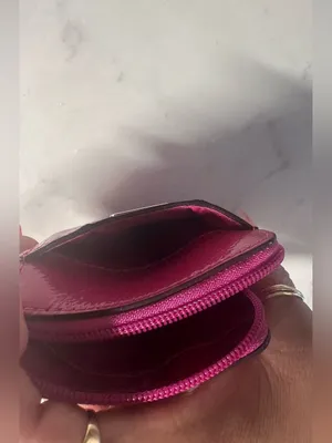 Coach Patent Leather Wristlet in Vibrant Magenta thumbnail 7