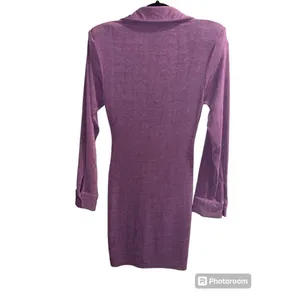 ✨Mable Emersyn Slinky Button Down Sz Small Purple Dress✨ thumbnail 7