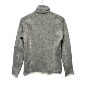 Patagonia Better Sweater Women‎ Sz S Beige/Gray 1/4 Zip Fleece Jacket Pullover thumbnail 2