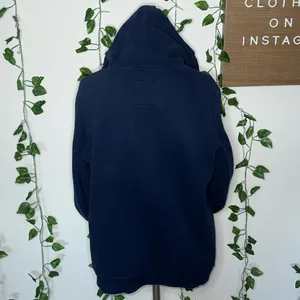 Hollister Easy Appliqué Logo Graphic Hoodie Navy Blue thumbnail 5