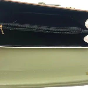 SN & Fashion Women's Green Wide Strap Fashion Flap Purse Crossbody Shoulder Bag thumbnail 4