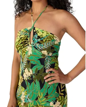Sanctuary Halter Keyhole‎ Midi Tropical Escape NWOT Size Small thumbnail 1